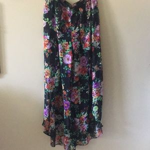 Floral Wide Leg Pants